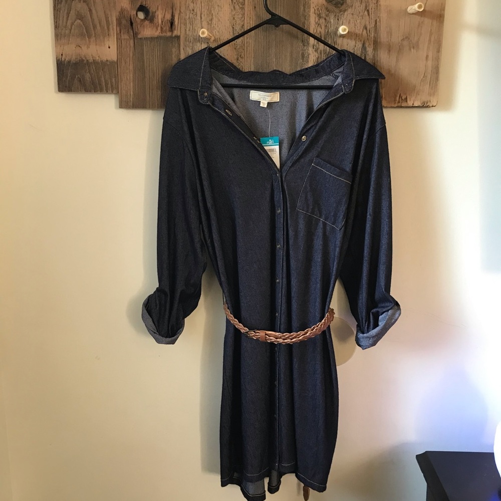 Rue21 2X faux Denim stretchy dress